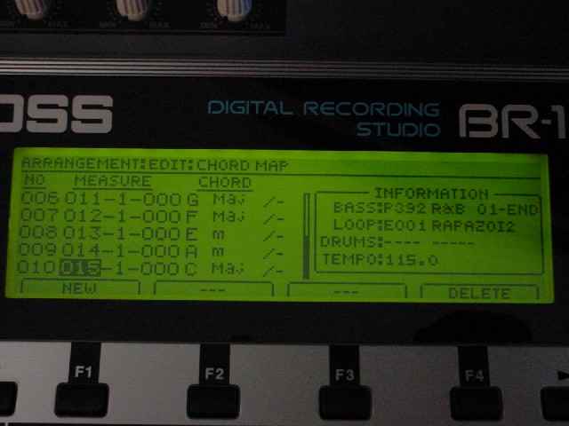 Edit Chord Map Screen