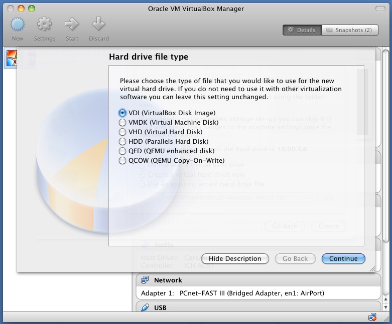 Select Hard Drive File Type